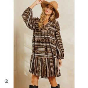 🔴 Ces femme Coralynn Dress Boho Dress Size is Large to XL